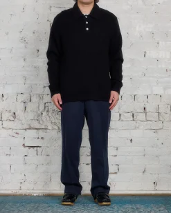 Outlet Norse Projects Benn Relaxed Cotton Wool Trouser Dark Navy