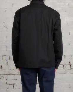 Outlet Norse Projects Felle Fine Broken Twill Overshirt Black