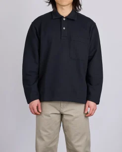 Best Norse Projects Fraser Relaxed Organic Loopback LS Black