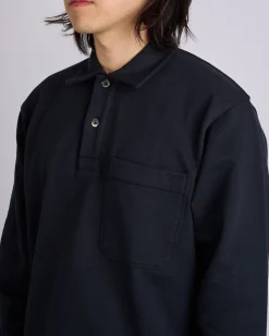 Best Norse Projects Fraser Relaxed Organic Loopback LS Black