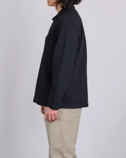 Best Norse Projects Fraser Relaxed Organic Loopback LS Black