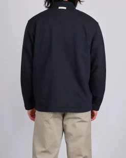Best Norse Projects Fraser Relaxed Organic Loopback LS Black