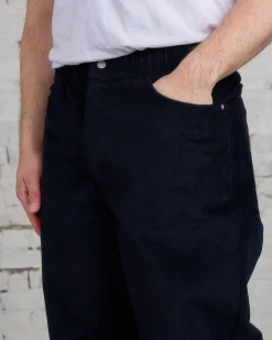 Sale Norse Projects Ragnar Relaxed Solotex Corduroy Pant Dark Navy