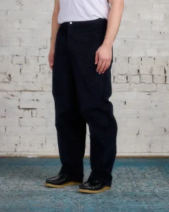 Sale Norse Projects Ragnar Relaxed Solotex Corduroy Pant Dark Navy