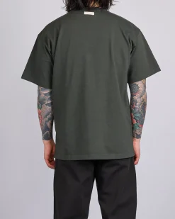 Clearance Norse Projects Simon Heavy T-Shirt Black Olive