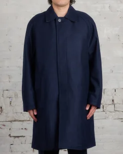 Best Norse Projects Vargo Wool Gore-Tex Coat Dark Navy
