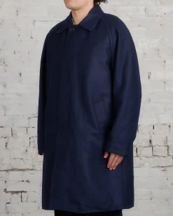 Best Norse Projects Vargo Wool Gore-Tex Coat Dark Navy