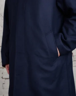 Best Norse Projects Vargo Wool Gore-Tex Coat Dark Navy