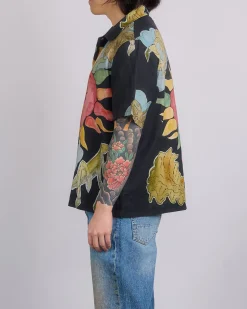 New Our Legacy Box Short Sleeve Button Shirt Solar Power Print