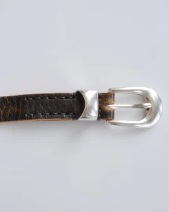 Sale Our Legacy 2cm Braided Belt Vintage Black Leather