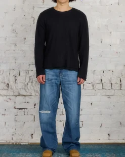 Hot Our Legacy Double Lock Longsleeve Black Crochet Stripe