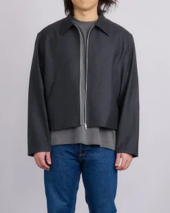 Hot Our Legacy Mini Jacket Premium Charcoal Office Wool