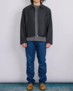 Hot Our Legacy Mini Jacket Premium Charcoal Office Wool