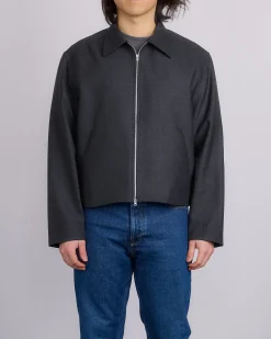 Hot Our Legacy Mini Jacket Premium Charcoal Office Wool