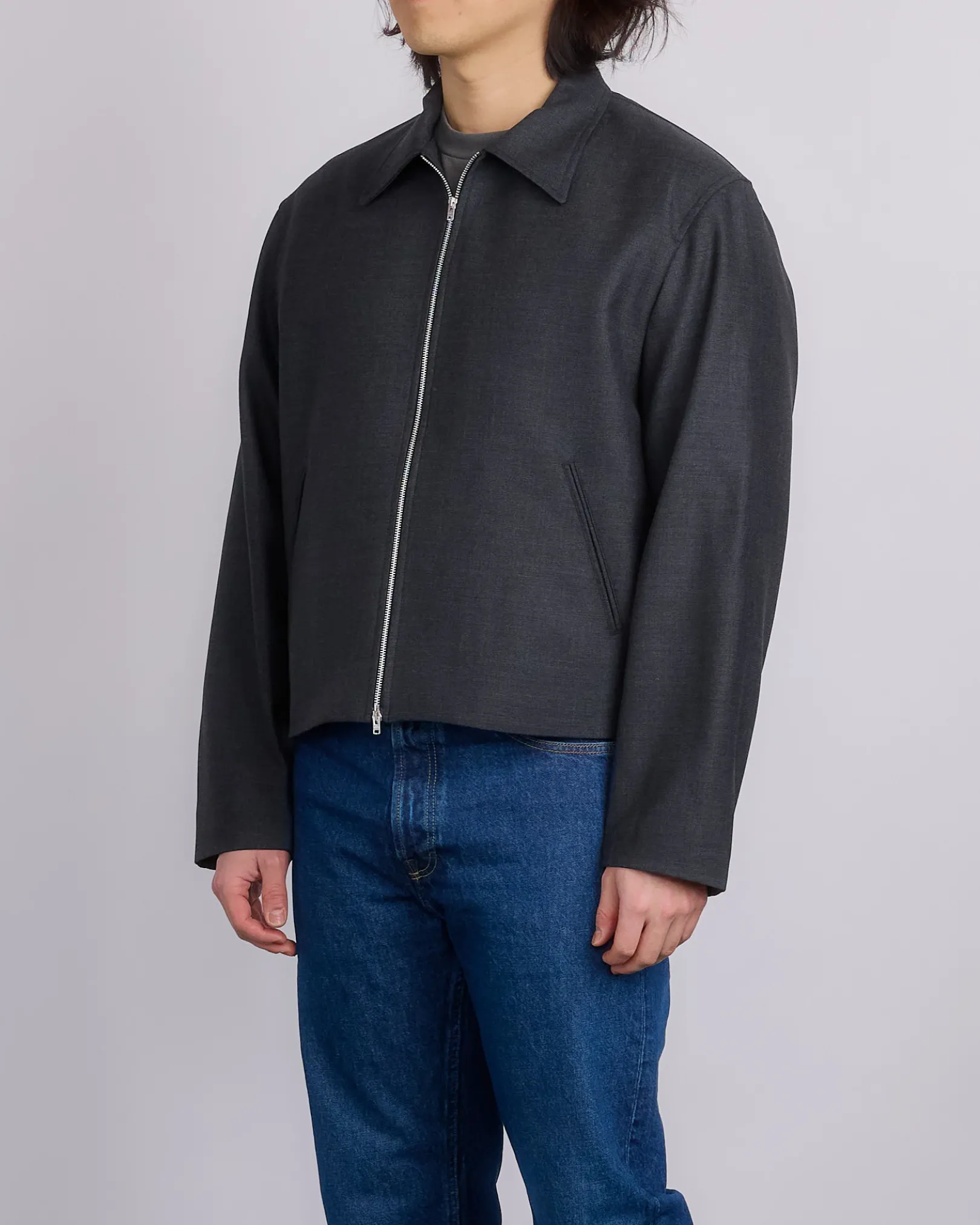 Hot Our Legacy Mini Jacket Premium Charcoal Office Wool