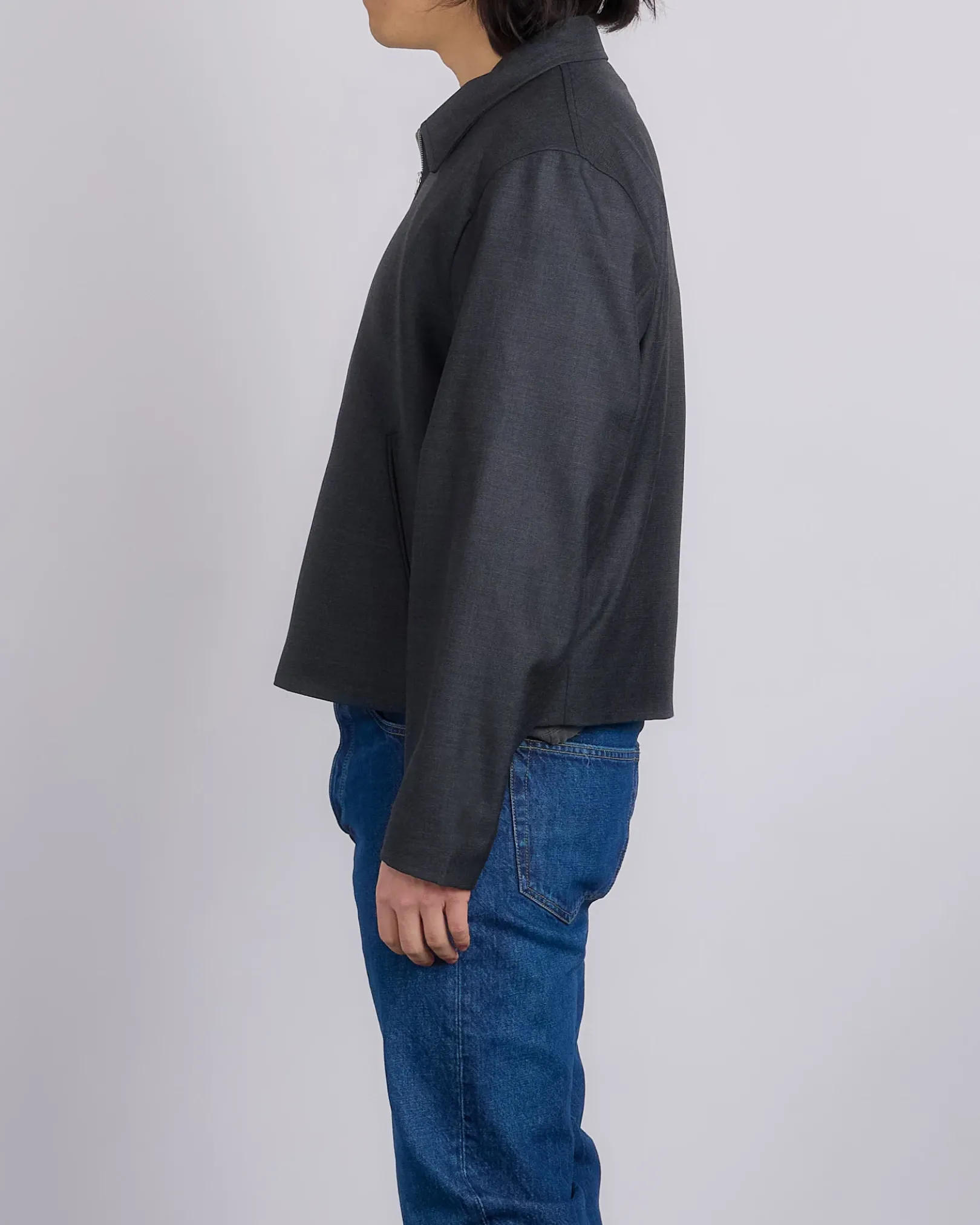 Hot Our Legacy Mini Jacket Premium Charcoal Office Wool