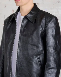 Hot Our Legacy Mini Jacket Top Dyed Black Leather