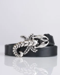 New Our Legacy Scorpion Leather Belt Black