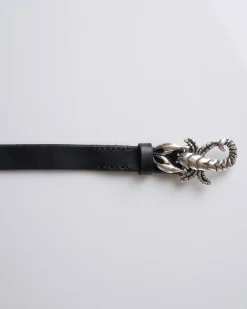 New Our Legacy Scorpion Leather Belt Black