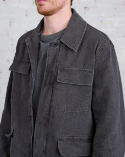 Hot Our Legacy Uniform Jacket Ash Black Reborn Canvas