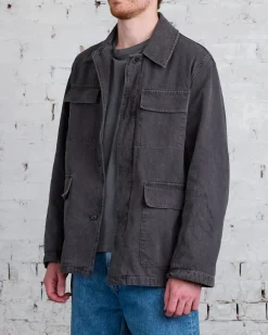Hot Our Legacy Uniform Jacket Ash Black Reborn Canvas