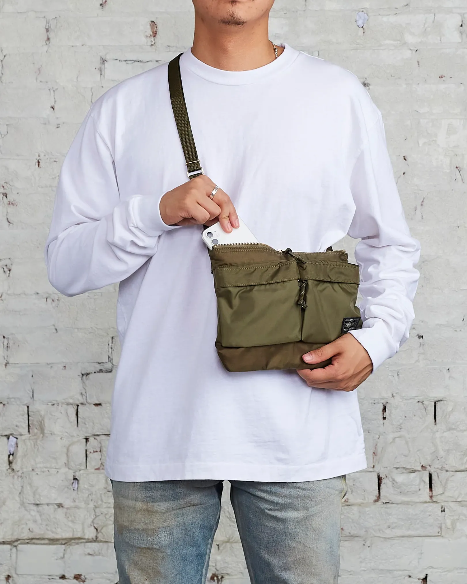 Discount Porter-Yoshida u0026 Co. Porter Force Shoulder Bag Olive Drab