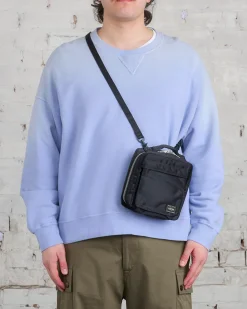 New Porter-Yoshida u0026 Co. Porter Tanker Square Shoulder Bag Black