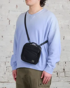 New Porter-Yoshida u0026 Co. Porter Tanker Square Shoulder Bag Black