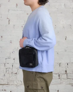 New Porter-Yoshida u0026 Co. Porter Tanker Square Shoulder Bag Black