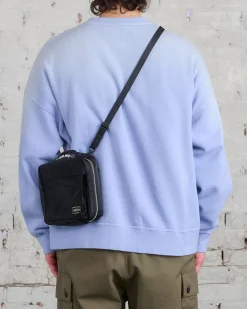 New Porter-Yoshida u0026 Co. Porter Tanker Square Shoulder Bag Black