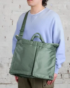 Discount Porter-Yoshida u0026 Co. Porter Tanker 2-Way Helmet Bag Sage Green
