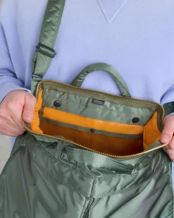 Discount Porter-Yoshida u0026 Co. Porter Tanker 2-Way Helmet Bag Sage Green