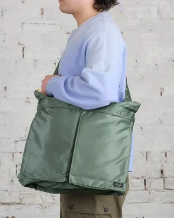 Discount Porter-Yoshida u0026 Co. Porter Tanker 2-Way Helmet Bag Sage Green