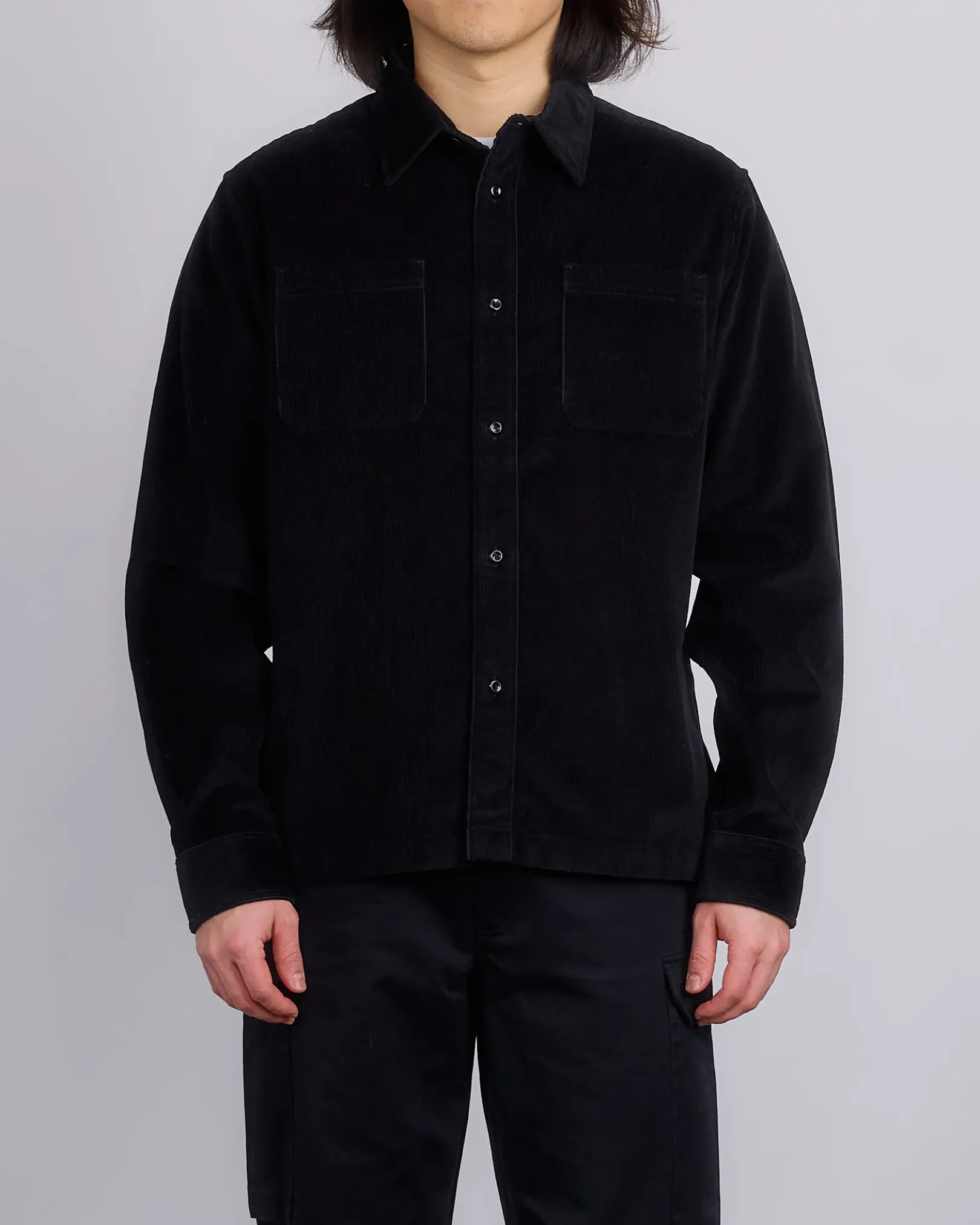 Clearance Reigning Champ Corduroy Campus Overshirt Black