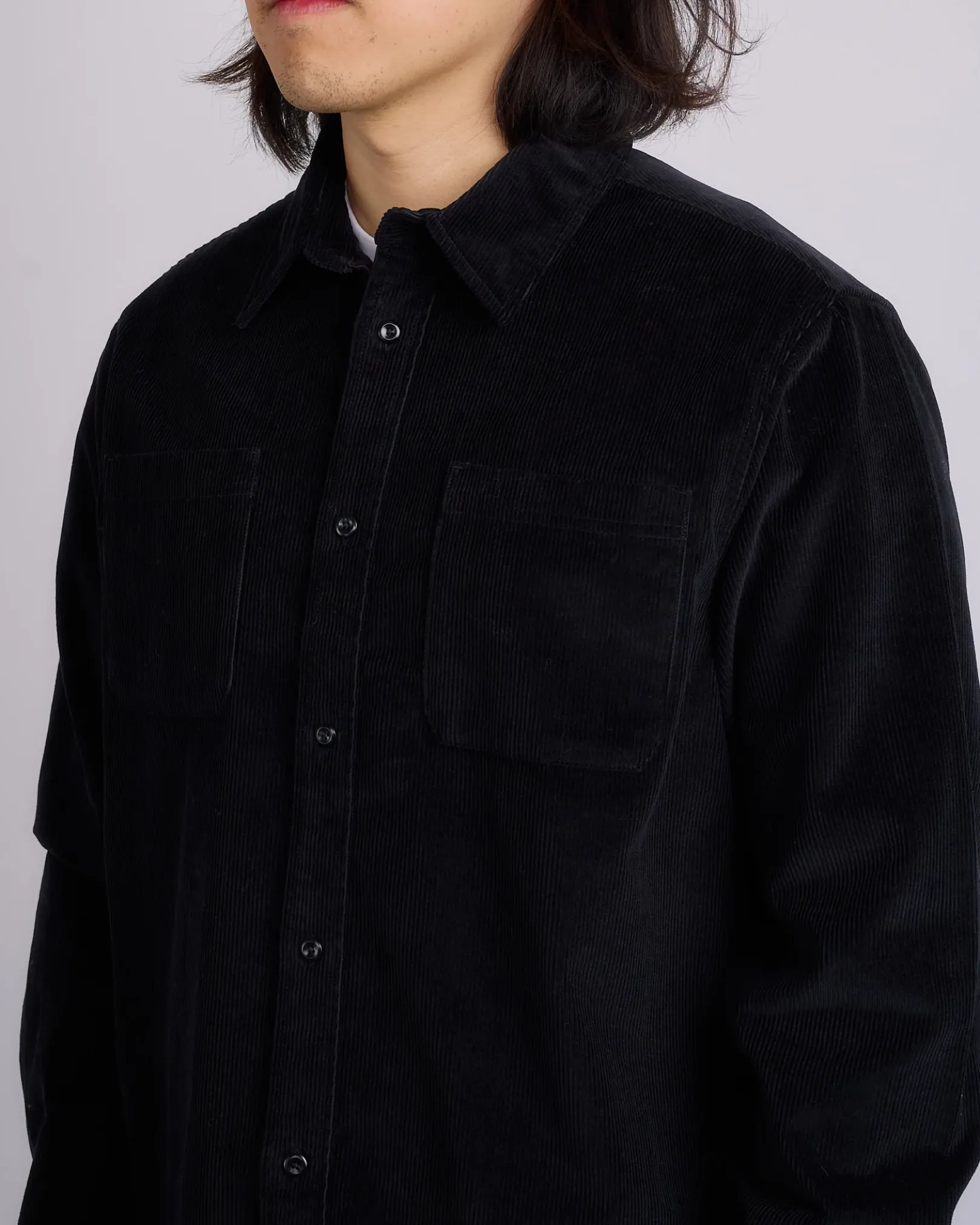 Clearance Reigning Champ Corduroy Campus Overshirt Black
