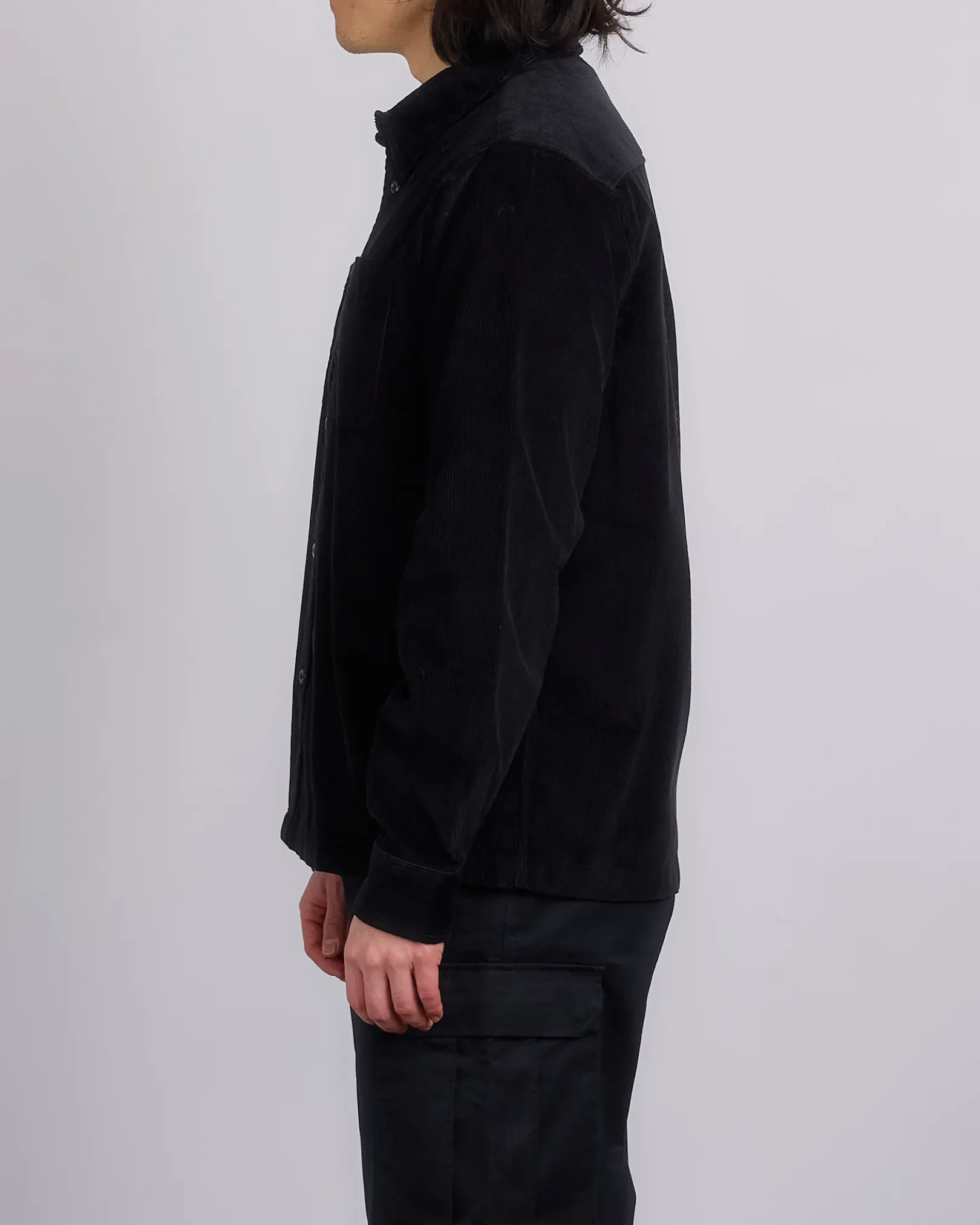 Clearance Reigning Champ Corduroy Campus Overshirt Black