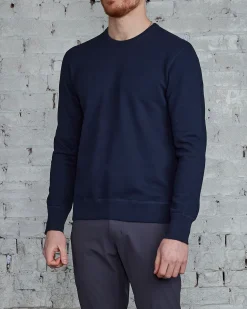 Hot Reigning Champ Core Crewneck Navy