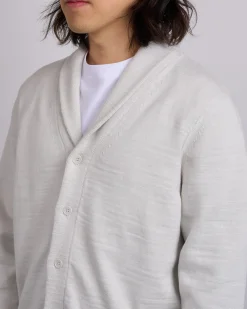 Outlet Reigning Champ Cotton Slub Laurel Cardigan Oyster