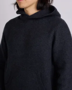 Online Reigning Champ Knit Boucle Hoodie Heather Black