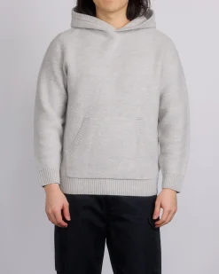 Outlet Reigning Champ Knit Boucle Hoodie Light Grey