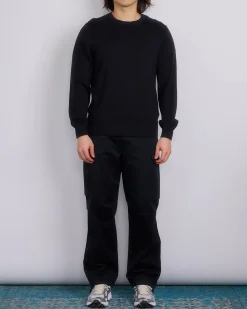 Best Reigning Champ Knit Cotton Cashmere Riviera Crewneck Black