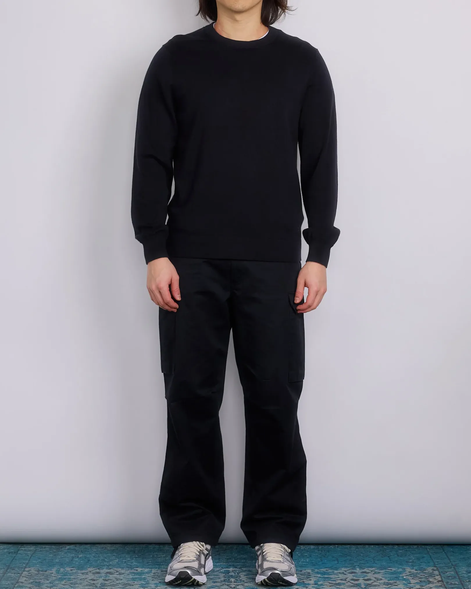 Best Reigning Champ Knit Cotton Cashmere Riviera Crewneck Black