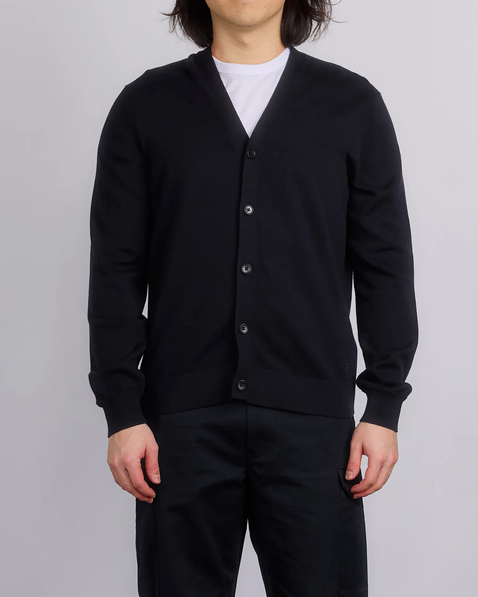 Clearance Reigning Champ Knit Cotton Cashmere Riviera Cardigan Black