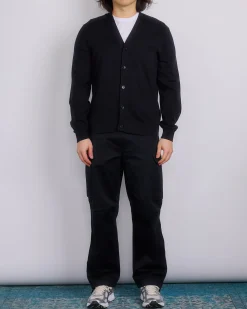 Clearance Reigning Champ Knit Cotton Cashmere Riviera Cardigan Black