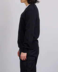Clearance Reigning Champ Knit Cotton Cashmere Riviera Cardigan Black
