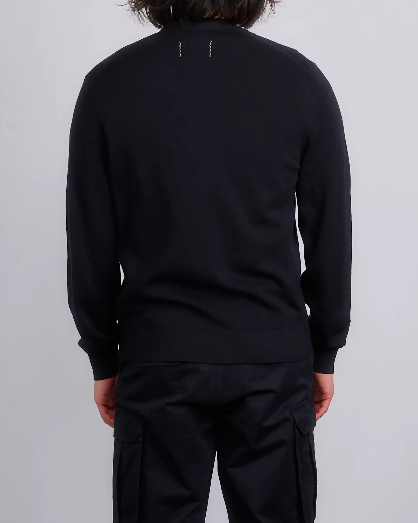 Clearance Reigning Champ Knit Cotton Cashmere Riviera Cardigan Black