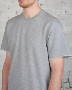 Hot Reigning Champ Lightweight Terry Cut Off Crewneck Heather Grey