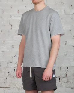 Hot Reigning Champ Lightweight Terry Cut Off Crewneck Heather Grey