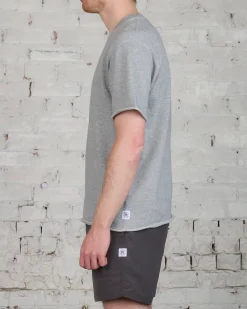 Hot Reigning Champ Lightweight Terry Cut Off Crewneck Heather Grey