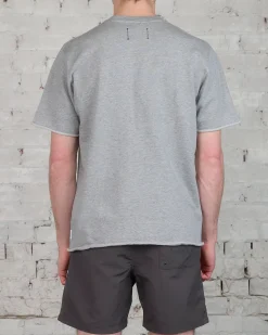 Hot Reigning Champ Lightweight Terry Cut Off Crewneck Heather Grey